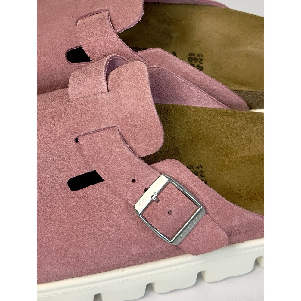 Papillio Birkenstock Boston Clogs Pink Suede Flex Platform EU 40 US 9 W Women - Picture 8 of 9